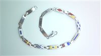 Bracciale Arcadia Uomo Bandiere Nautiche in Argento BR12 BANDIERE N - BR12 BANDIERE N